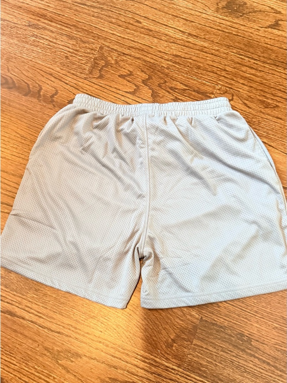 Men's Athletic Shorts in Light Gray with Script Logo - Picture 4 of 4